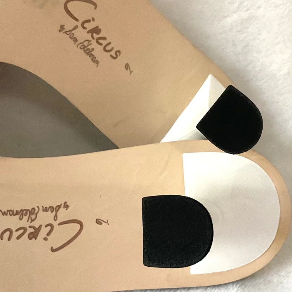 White Circus Sam Edelman Cushioned Comfy Stretchy Slip On Sandal Size 9 - Picture 10 of 16